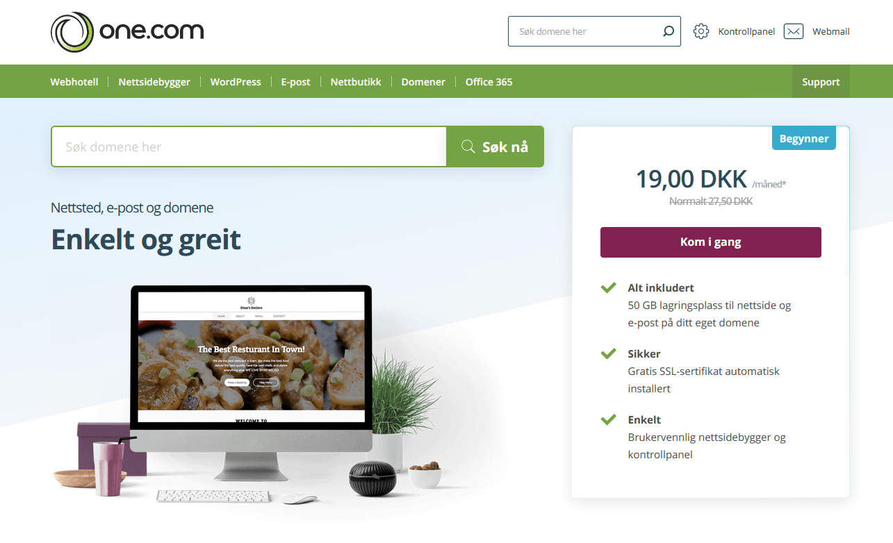 One.com anmeldelse