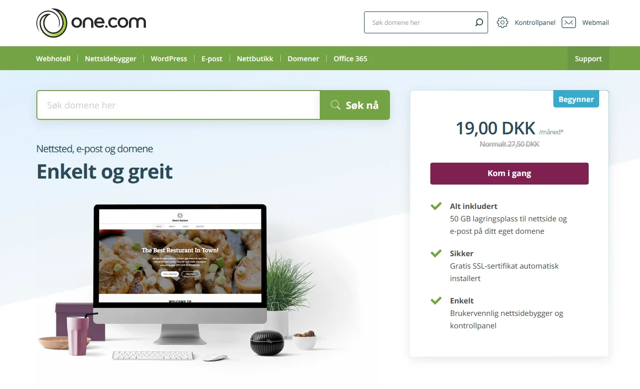 One.com anmeldelse